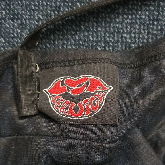 Lip Service Midnight Blue Lace Mini Dress - Picture 2 of 4